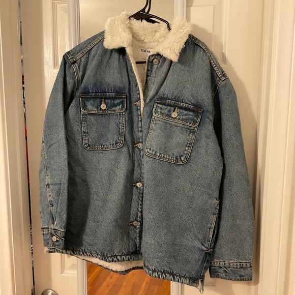 Old Navy Jackets & Blazers - Jean Jacket fur lined